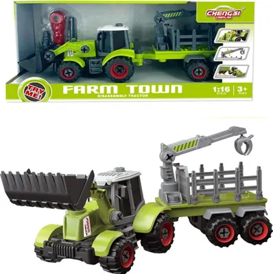 Produktbild von Traktor mit Schaufel und Wendeanhänger