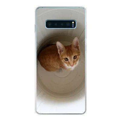 Produktbild von MuchoWow® Handyhülle Schutzhülle Hülle für Samsung Galaxy S10 Lite Katze - Mülleimer - Weiß Silikon Softcase Handy Hülle - Schutz