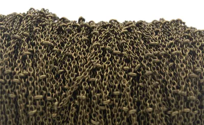 Produktbild von Vintageparts Messingkette antik bronzefarben Kugelelemente 2 Meter