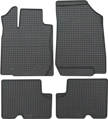 Produktbild von für Dacia Duster 4x2 ab 03/2010-12/2013 Passform PETEX Gummimatten 4-teilig schwarz Allwettermatten Gummifußmatten