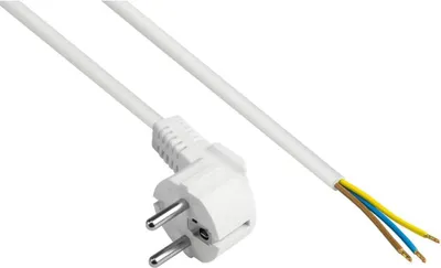 Immagine prodotto di Cavo di alimentazione tipo E+F, 1,0 mm², 3 m, bianco