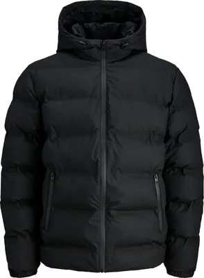 Produktbild von Jack & Jones 12279239_2161_XXL, Puffer, Uni, Erwachsener, Reißverschluss, Polyester, Schwarz