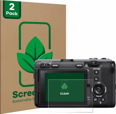 Produktbild von 2x ScreenLeaf Schutzfolie für Sony FX3 nachhaltiger Displayschutz Display Schutz Folie Klar Transparent