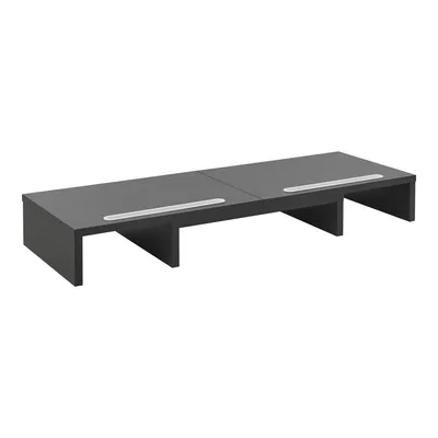 Imagen del producto de Soporte elevador para monitores, para uso en interiores y exteriores, color gris oscuro, fabricado en aglomerado