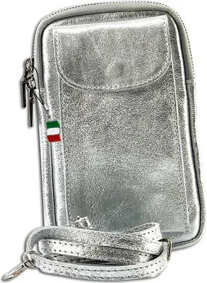 Produktbild von Florence Leder Tasche Umhängetasche Handtasche silber OTF827J