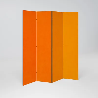 Produktbild von SpaceRebels Paravent Raumteiler - 4-teilig Raumtrenner, Druck 1-Seite - Raumtrenner - Trennwand Wohnung - Room Divider - Spanische Wand Deko Modern Sichtschutz