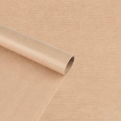 1 Rolle Geschenkpapier gestreift natur Dekopapier Verpackungspapier Geschenkverpackung
