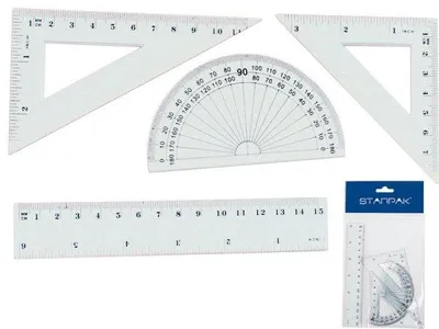 Produktbild von Geometriesatz für die Schule 4 Elemente