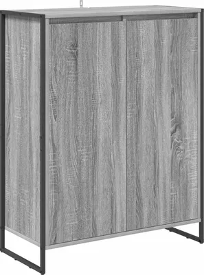 Obrázek produktu pro vidaXL Botník Grey Sonoma 79 x 36 x 100 cm Materiál na bázi dřeva
