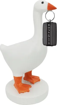 Obrázek produktu pro Magnetický držák klíčů Goose Statue Cute Resin Key Holder Ornament se základnou Home Decor