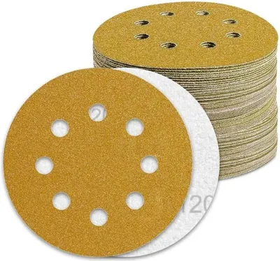 Produktbild von 125 mm Schleifscheibe, 120er-Körnung, Schleifpapier, 100 Stück, Schleifscheiben für Exzenterschleifer, Schleifpapier, PZCC