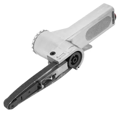 Zdjęcie produktu dla Szlifierka taśmowa 16000 obr./min - Szlifierka pneumatyczna - 10x330 mm / 20x520 mm - Regulowana o 360° rękojeść - Kompaktowa - Przeznaczona do obróbki spoin