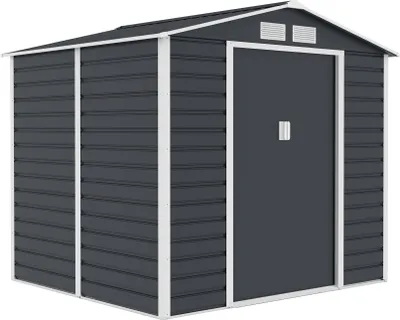 Zdjęcie produktu dla Domek ogrodowy G21 GAH 407 - 213 x 191 cm, antracytowy