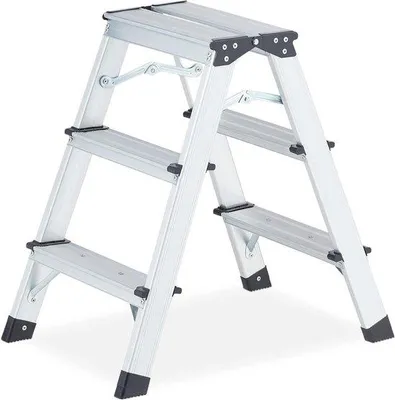 Immagine prodotto di Sedia pieghevole leggera in alluminio con scala domestica a 3 gradini, portata 120 kg