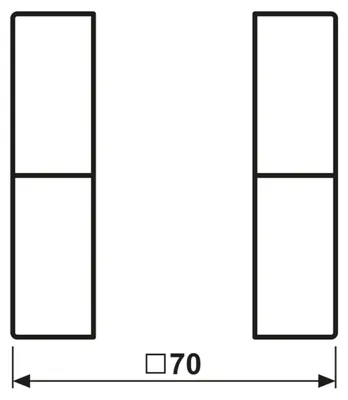 Imagen del producto de Conjunto completo de teclado Jung, modelo 2-fach LS502TSASWM (LS502TSASWM)