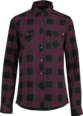Produktbild von iXS Damen Fahrrad Hemd Carve Digger , Raisin Schwarz - Violett, 40