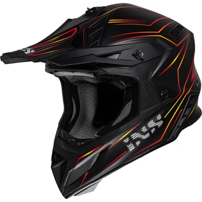 Zdjęcie produktu dla kask motocrossowy iXS iXS189FG 2.0 matowy czarno-czerwony L