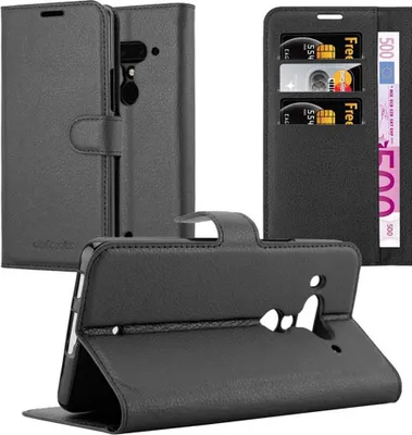 Produktbild von Cadorabo Hülle für HTC U12 PLUS Schutz Hülle in Schwarz Handyhülle Etui Case Cover Magnetverschluss