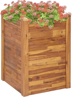 Image de Maison Exclusive - Potager surélevé 60 x 60 x 84 cm en bois massif d'acacia