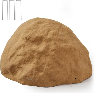 Zdjęcie produktu dla VEVOR cover rock, sztuczny kamień do użytku na zewnątrz, kamień ogrodowy, lekki i odporny na warunki atmosferyczne sztuczny kamień do kształtowania krajobrazu, dekoracji ogrodu i dziedzińca, piaskowy brąz, rozmiar M