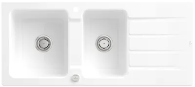 Produktbild von Villeroy & Boch Keramikspüle 338002R1, Architectura 80 Einbauspüle - inkl.
