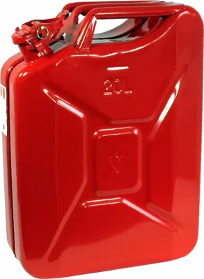 Produktbild von Benzinkanister 20 Liter Stahlblech Rot auslaufsicher Bajonettverschluss
