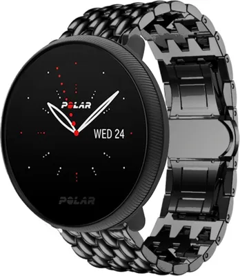 Produktbild von Strap-it Drachenarmband - Kompatibel mit Polar Ignite 2Armband Ersatzarmband Edelstahl Armband mit schmetterlingsverschluss Sportuhr zubehör für smartwatch 20mm Armband Schwarz