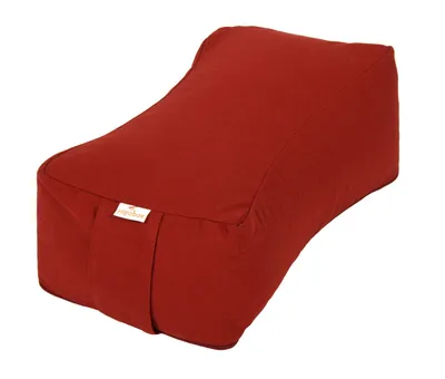 Produktbild von yogabox Meditationskissen SQUARE - bordeaux 38 x 20 x 13 cm Buchweizenschalen