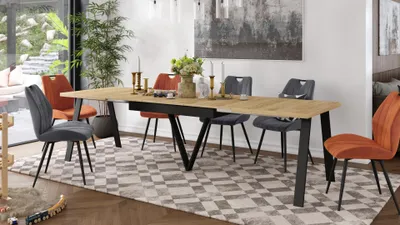 Produktbild von Design Esstisch ZAV-2 ausziehbar XXL 180 - 330 cm Esszimmertisch Tisch