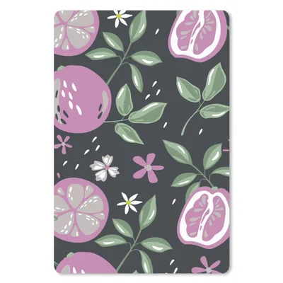 Produktbild von MuchoWow® Mauspad Mousepad Sommer - Obst - Blumen 18x27 cm - Mousepads - Maus Mat - Pad - Mausunterlage