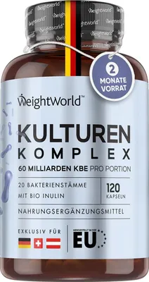Obrázok produktu pre Výživový doplnok na podporu zdravia tráviaceho traktu Weightworld Kulturen Komplex, 120 kapsúl