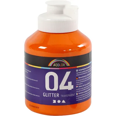 Imagen del producto de Pintura acrílica, color naranja, con efecto brillante, 500 ml