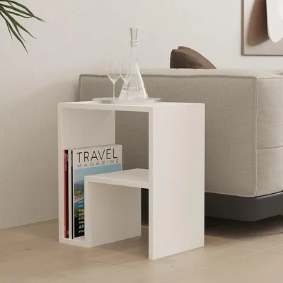 Immagine prodotto di Vocca - Tavolino da Salotto, 45x30x52h cm Bianco, un Vano