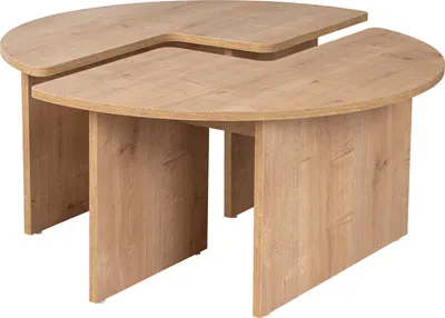 Produktbild von Skye Decor, Moira - Oak, Couchtisch, Eiche, 100 % MELAMINBESCHICHTETE SPANPLATTEN, 90 x 41 x 90 cm