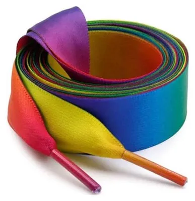 schnuersenkel satin regenbogen