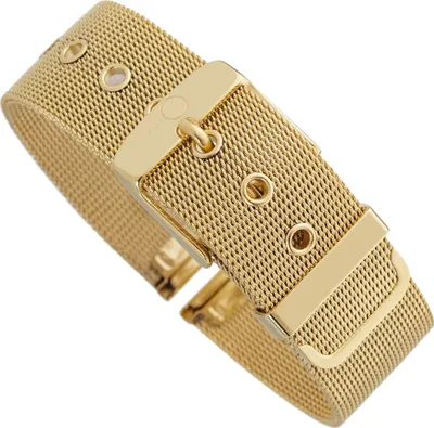 Produktbild von Minott Uhrenarmband Milanaise Edelstahl gelbgoldfarben glänzend 30552, Stegbreite:20mm