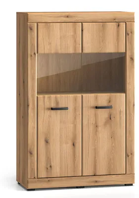 Immagine prodotto di Vetrina Dora Finitura rovere Evoke selezionabile, con illuminazione