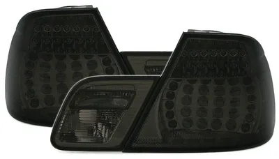 Für BMW 3er E46 Coupe 1999-03/2003 LED Rückleuchten Links + Rechts Schwarz Smoke in der Farbe Schwarz von AD TUNING GmbH & Co. KG