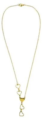 Immagine prodotto di Collana placcata in oro con cuori Celora Gold EWN260623G