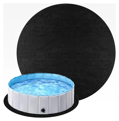 Produktbild von Bodenplane für Pools, 4m runde Poolunterlage, Bodenschutzplane für Swimmingpools, Poolmatte, Whirlpoolmatte, rutschfest, UV-beständig, reißfest