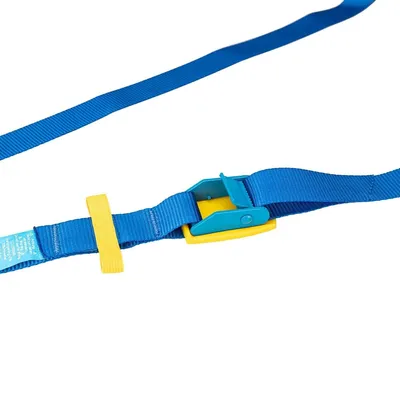 Zdjęcie produktu dla alca® Pas mocujący z zabezpieczeniem klamry 25 mm x 4,0 m, 200 daN, niebieski, regulowany z blokadą klamry, pas mocujący, napinacz,   zgodnie z DIN EN 12195-2