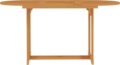 Produktbild von vidaXL Gartentisch 150x90x75 cm Teak Massivholz