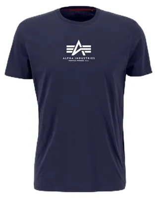 Produktbild von ALPHA INDUSTRIES Herren Basic T Ml T-Shirt, Blau (Naval Blue), S