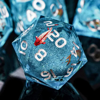 Produktbild von Handgemachtes D&D Würfelset von 7 für RPG Spiele