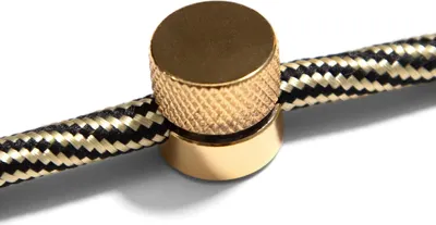 Produktbild von Creative Cables Sare Metallkabelverschraubung Für Wandbefestigung Für Textilkabel 2 Stücke Golden  Golden One Size