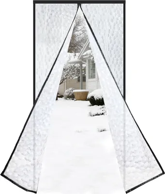 Image de Rideau de porte isolation thermique contre le froid - magnétique - 90 x 210 cm