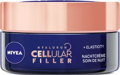Obrázok produktu pre NIVEA - Nočný krém - CELLular Expert Lift Anti-Aging - Pre všetky typy pleti - S bakuchiolom a kyselinou hyalurónovou - Podporuje kolagén a bojuje proti vráskam - 50 ml - 1 ks