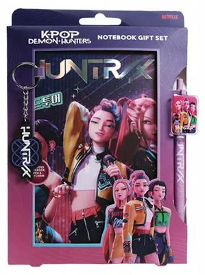 Obrázok produktu pre KPop Demon Hunters Notizbuch Geschenk-Set Huntr/x