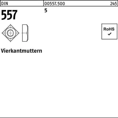 Produktbild von Vierkantmutter DIN 557 M8 5 100 Stück