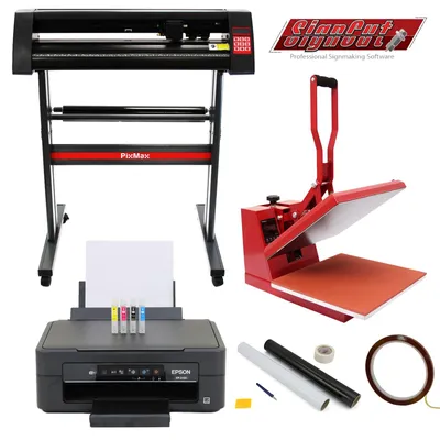 Produktbild von 38-cm-Klapppresse, 720-mm-Vinylschneider, Drucker und Entgitterungsset